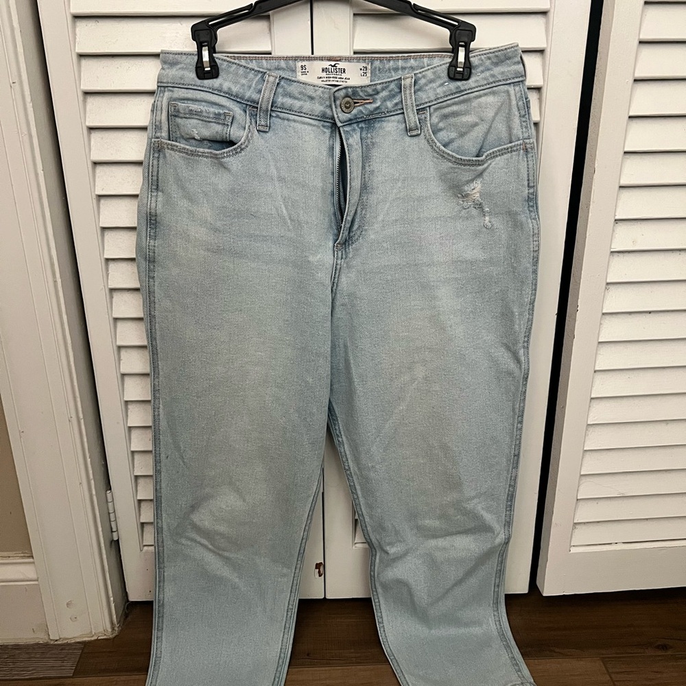 Hollister Light Blue High Rise Women Jeans